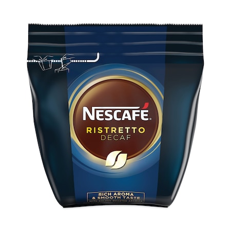 NESCAFE Ristretto Decaffeinated Blend Coffee, 8.8 oz Bag, PK4 12333388